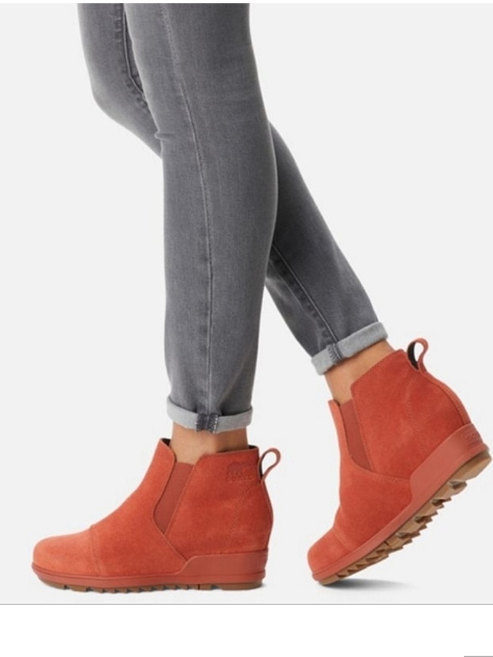 Sorel Eve Women's Rust Suede slip-On Bootie